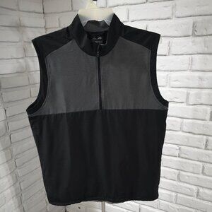 Adidas Men's Sleeveless Grey & Black Straight Fit Size Large Vest
